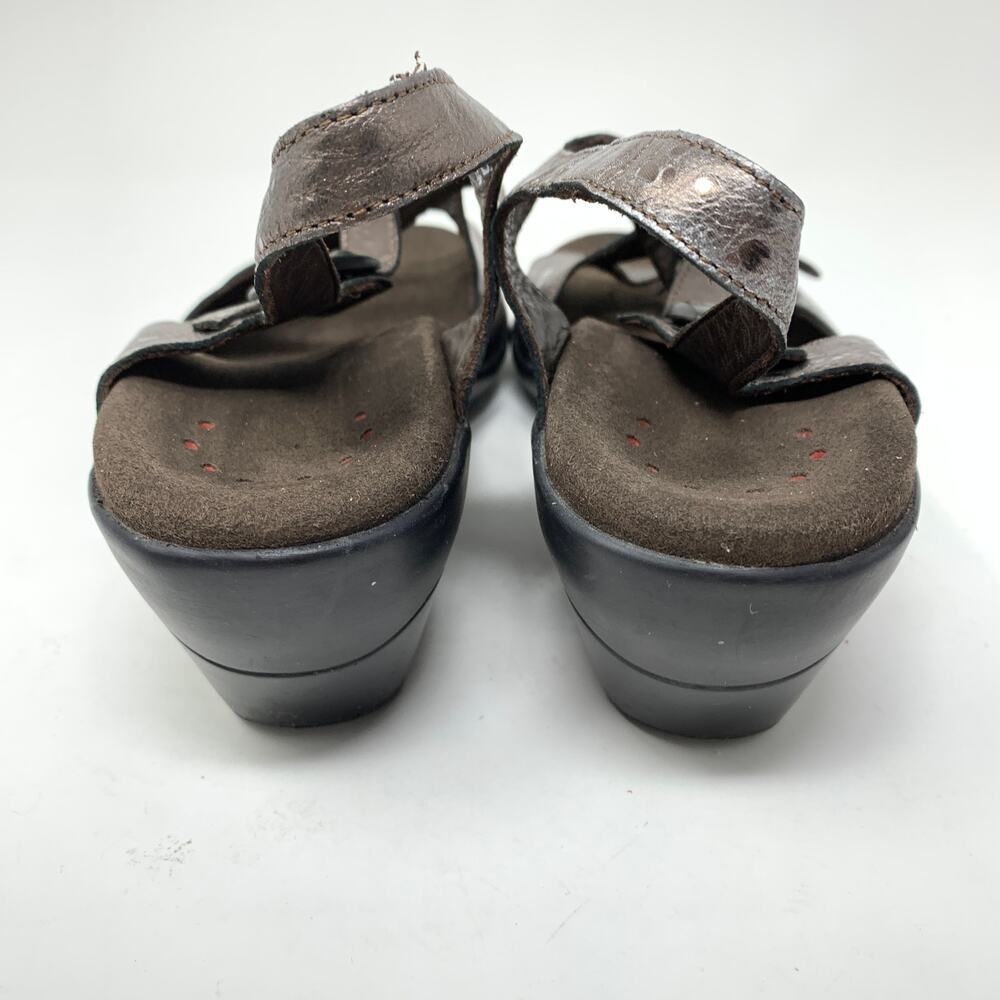 Mephisto Women's 40 US 10 Bronze Metallic Sling Back Sandals Adjustable Comfort - Picture 4 of 8